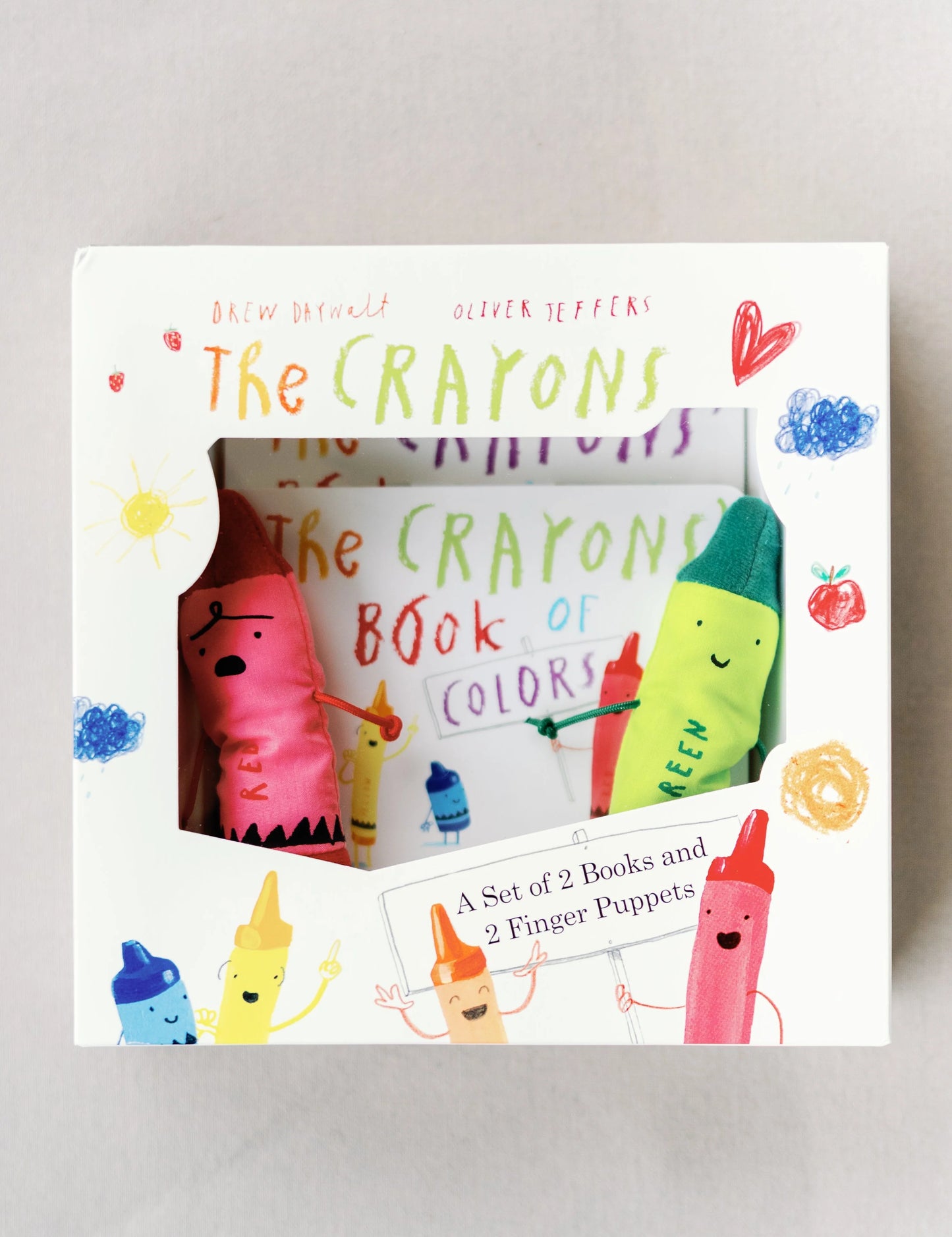 Crayons Books & Puppets set