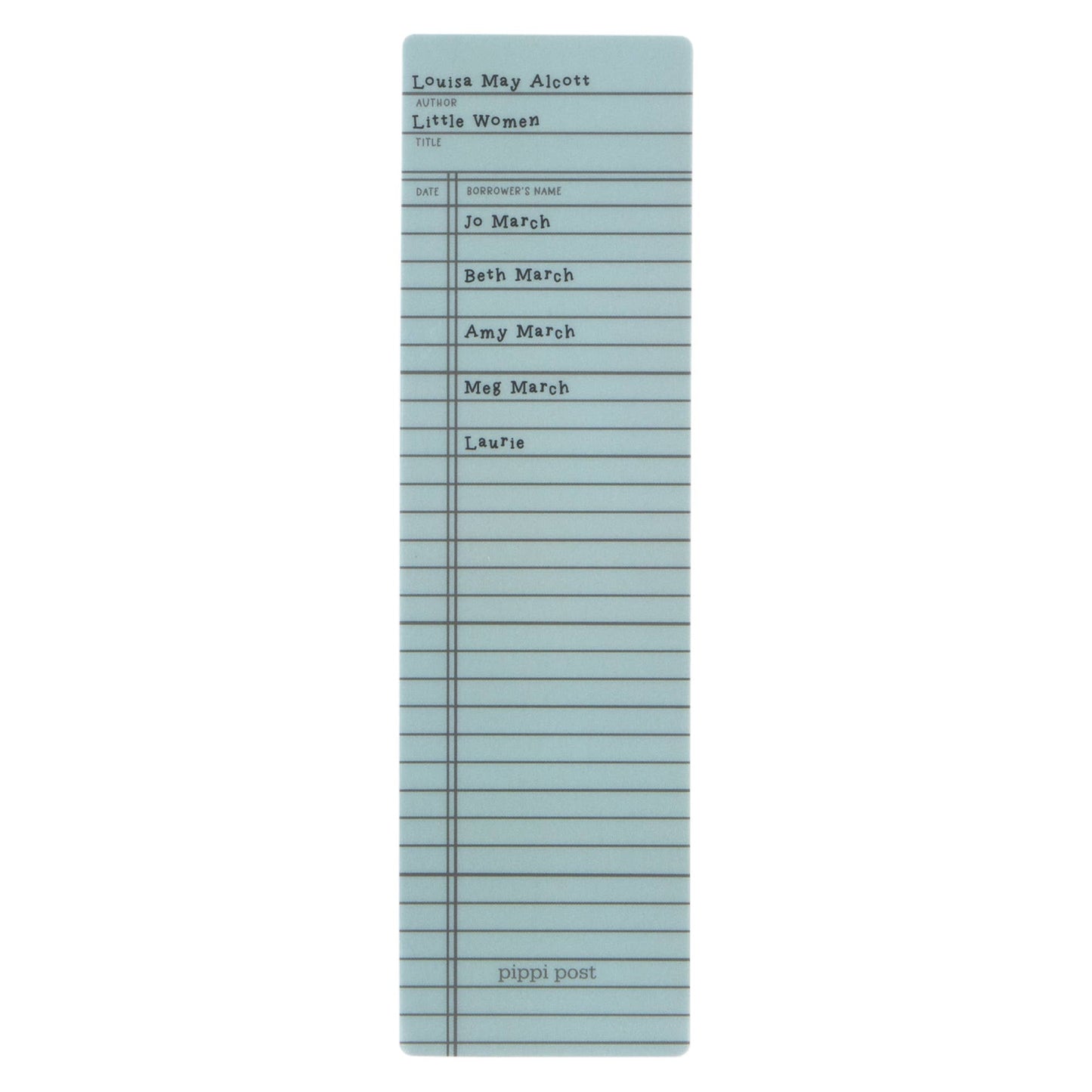 Little Women Library Transparent Bookmark
