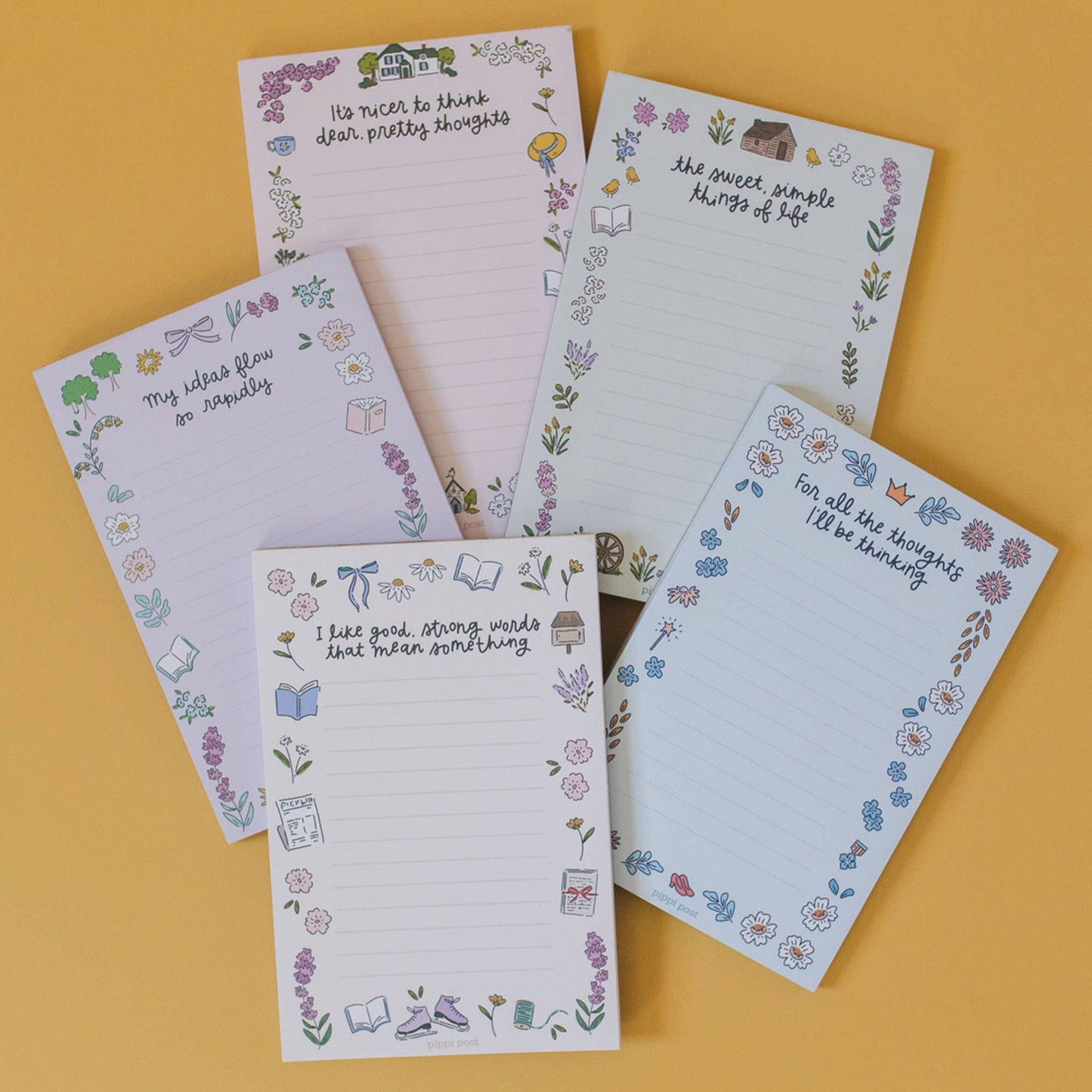 Ideas Flow Rapidly Pride & Prejudice 4x6 Notepad