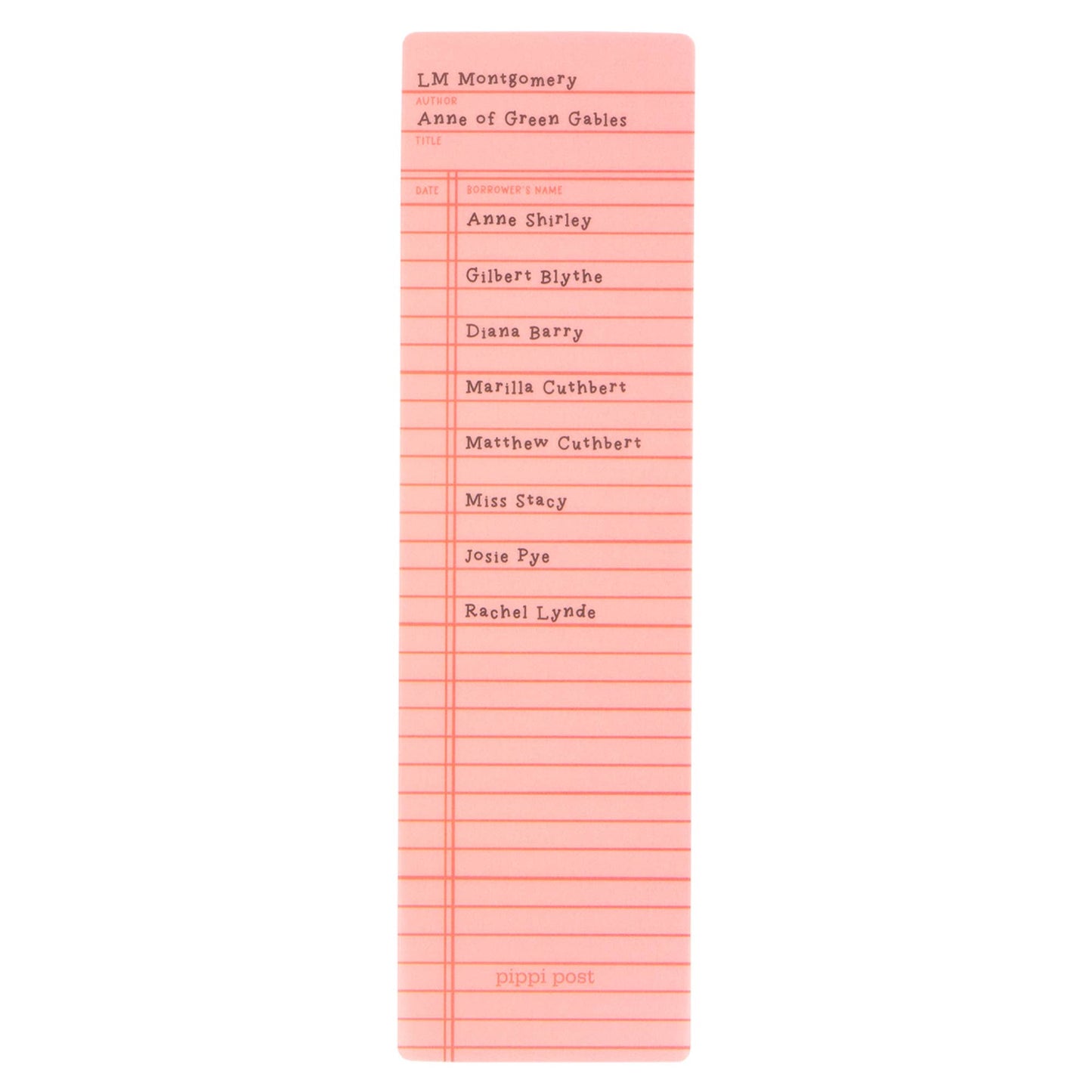 Anne Of Green Gables Library Transparent Bookmark